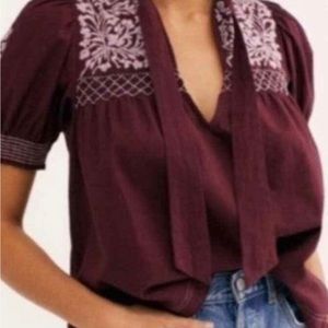 Free People Dreaming About You Blouse L